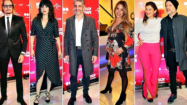 Los famosos acompañaron a Pablo Echarri, Julieta Díaz y Sebastián Wainraich en el estreno de No soy tu mami