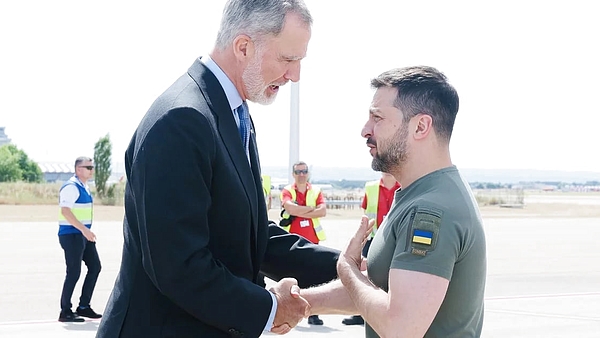 El Rey promete a Zelenski el apoyo continuado de España a su legítima defensa y reclama el fin de agresión rusa