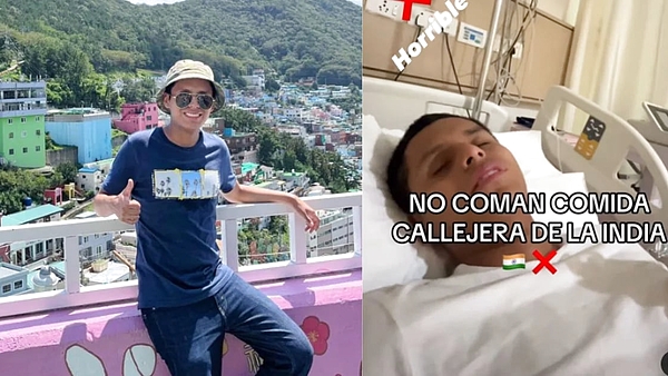 Oscar Curi, el tiktoker peruano que es tendencia por su supuesta muerte luego de comer en las calles de la India