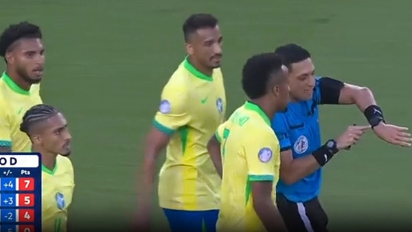 Video: las protestas de los jugadores brasileños al árbitro Valenzuela en el final vs. Colombia