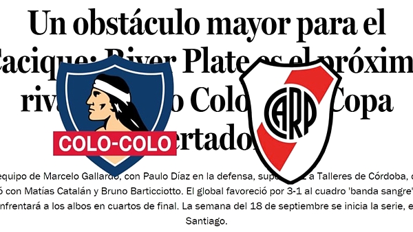 ¿Qué dicen los medios chilenos sobre el partido entre River y Colo Colo?