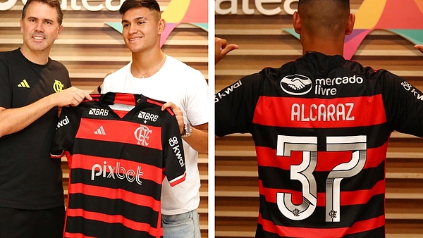 El guiño de Alcaraz a Racing en su llegada a Flamengo