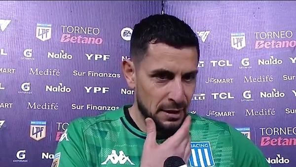 Fuerte crítica de Arias tras la derrota de Racing: 