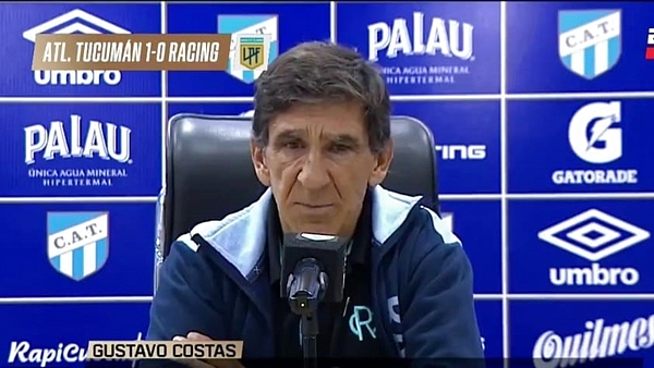 Costas, muy duro con la actitud de Racing: 