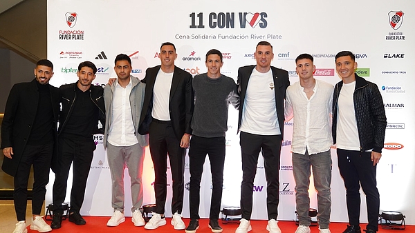 Gallardo, sin tiempo para galas: ocho jugadores en la cena de la Fundación River