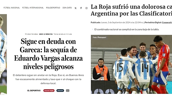 Qué dijeron en Chile de la derrota ante Argentina