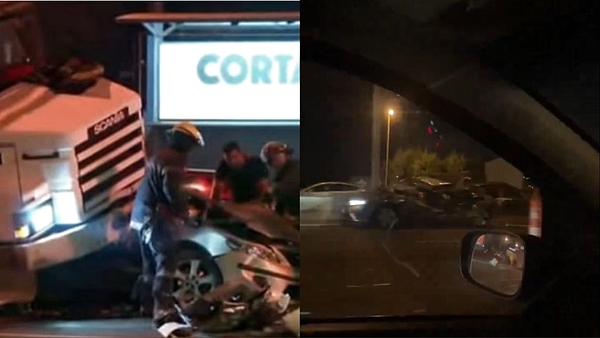 Trágico accidente en la Panamericana: al menos tres muertos tras desprenderse el contenedor de un camión