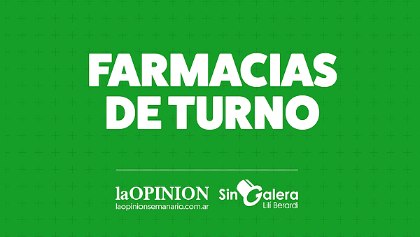 Farmacias de turno 21/5: Botta, Libertad y Rochetti