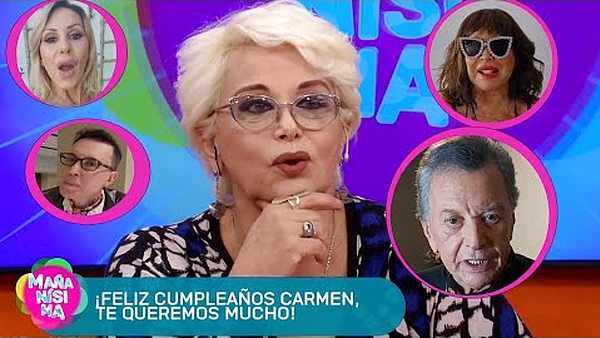 Moria Casan, Marcelo Polino, Suar, Palito Ortega y mas saludaron a Carmen Barbieri por su cumple