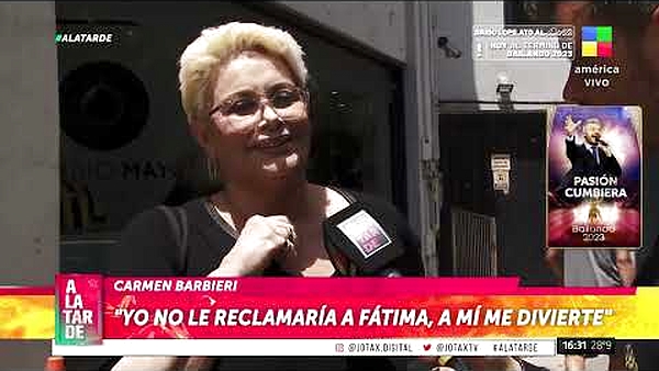 Carmen Barbieri apunto contra Moria Casan por el escandalo con Fatima