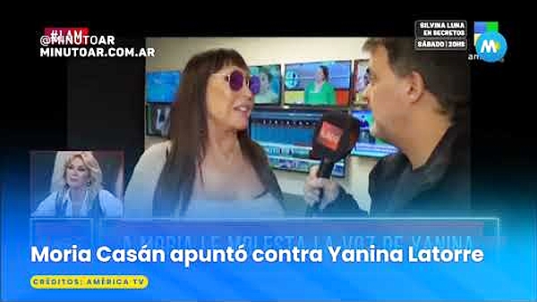 Moria Casan apunto contra Yanina Latorre - Minuto Argentina