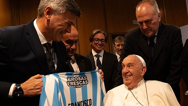 Encuentro Mundial del Sentido: Passerini se reunió con el Papa Francisco en el Vaticano